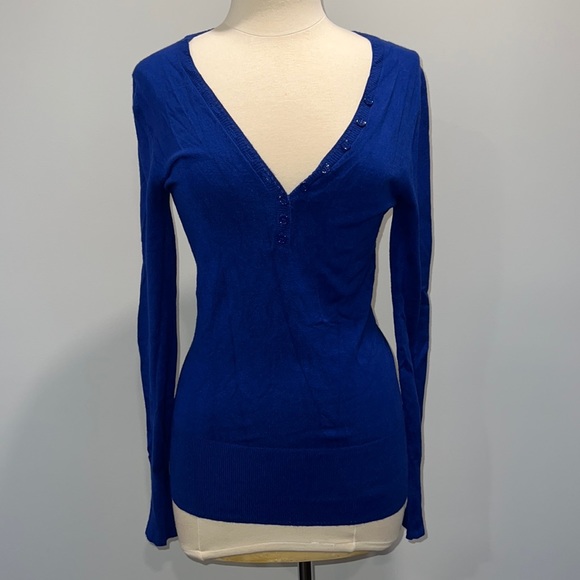 Long Tall Sally royal blue sweater, XS - Picture 1 of 6